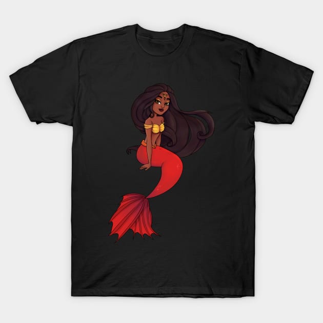 Indian Mermaid T-Shirt by Twkirky